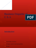 Business Etiquettes of USA