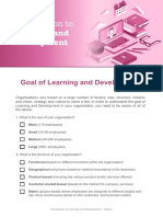 Learning and Development: Introduction To
