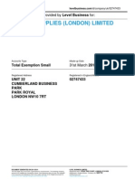 MASTERSUPPLIES (LONDON) LIMITED - Company Accounts From Level Business