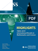 Highlights: TIMSS 2019 International Results in Mathematics and Science