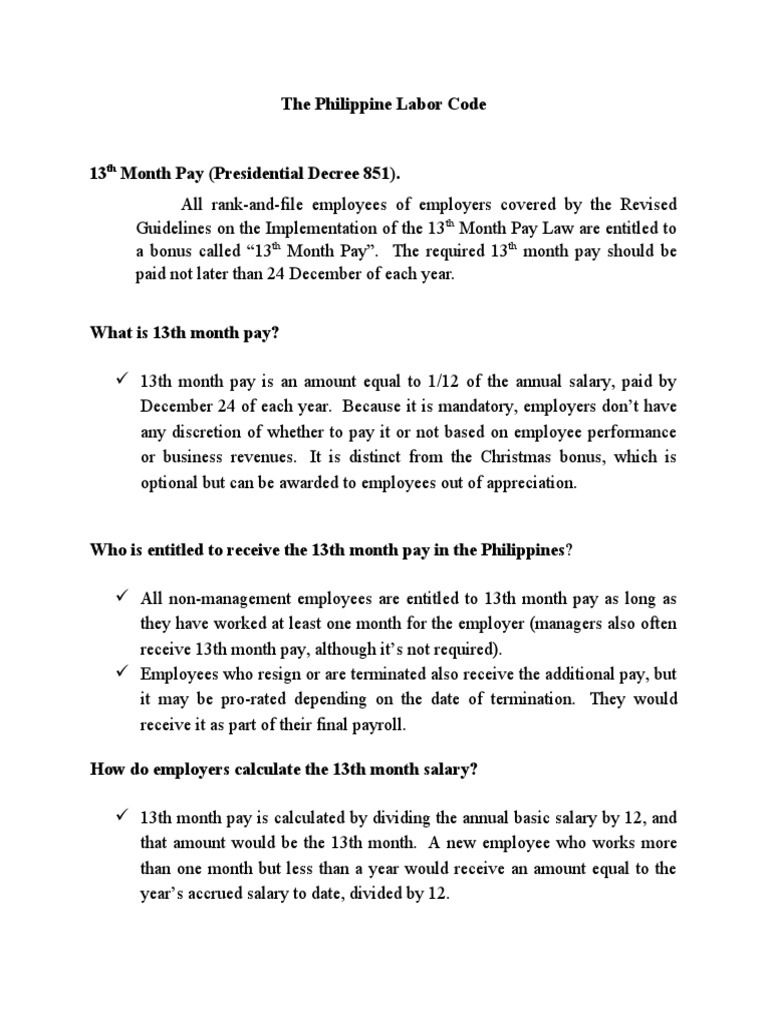 The Philippine Labor Code PDF Employment Disability