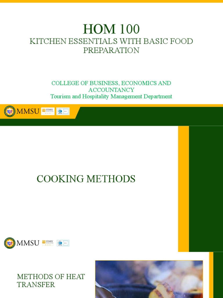 Kitchen Essentials With Basic Food Preparation | PDF | Grilling | Cooking