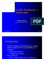 Java API For XML Processing 1.1 What's New