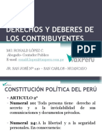 Deberes y Derechos de los contribuyentes