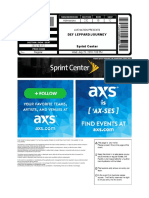 Def Leppard/Journey Sprint Center: Admissions 232 10 12