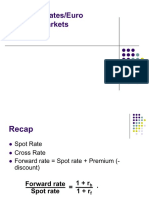 Lecture 5 - Exchange Rates, Euro Currency