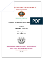 Visvesvaraya Technological University: "Student Grade Analysis & Prediction"