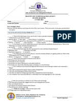 Summative Test PE9 Second Quarter 1