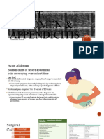 Acute Abdomen & Appendicitis: Jonathan Sokal