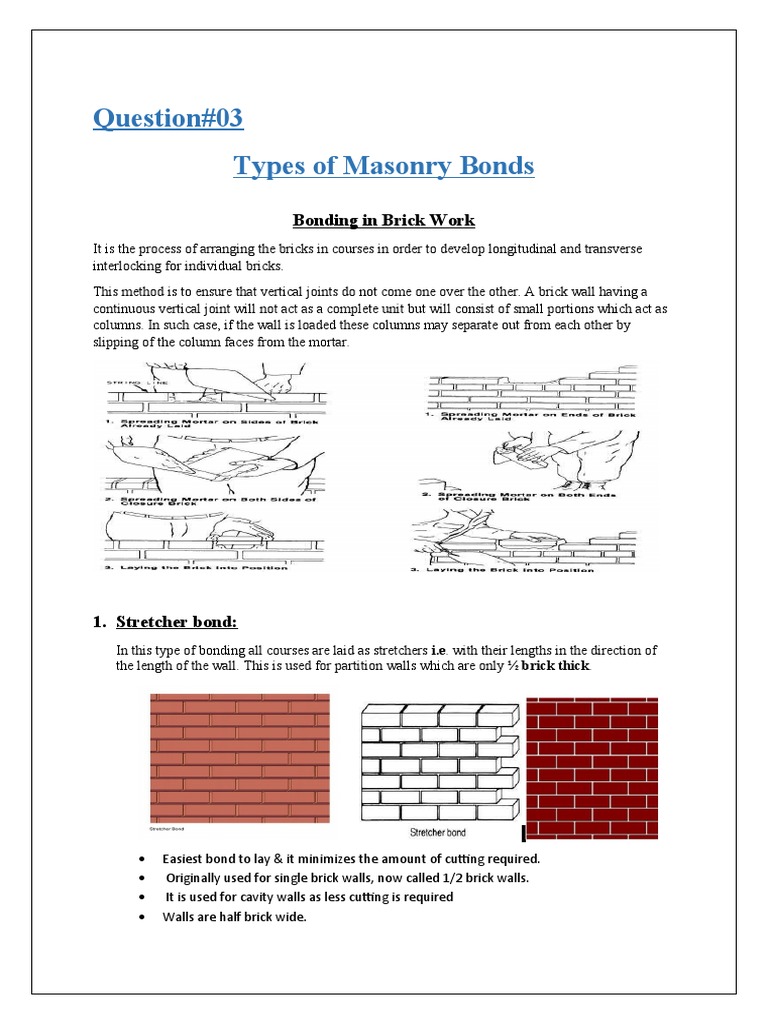 Brick Bonding Assignment | Download Free PDF | Architecture ...