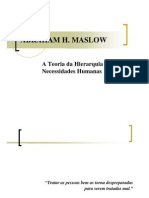 Maslow - Teoria Das Necessidades