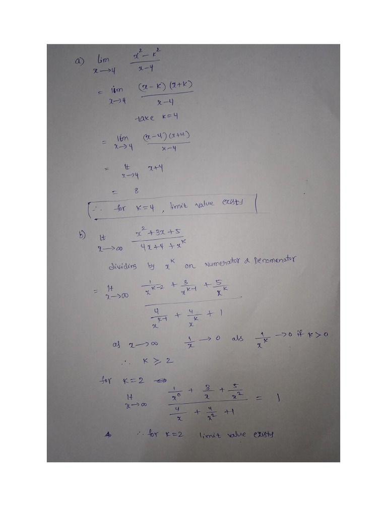 Limits Solved Examples PDF