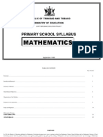 Trinidad and Tobago Maths Primary School Curriculum