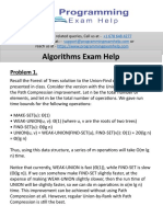 Algorithms Exam Help