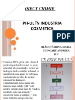 PH-ul in Industria Cosmetica