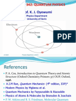 Lecture Note On PHY 342-Quantum Physics For Students - Final