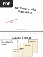 Basic APA Formatting