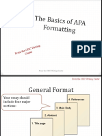 Basic APA Formatting