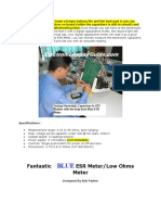 Fantastic ESR Meter/Low Ohms Meter