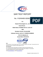 Sar Test Report: No. I15Z40495-SEM01