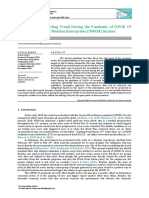 Analysis of The Cycling Trend During The Pandemic of COVID 19 Towards Small and Medium Enterprises (UMKM) Income