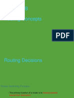 Routing Concepts and Packet Forwarding Process