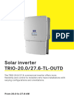 Solar Inverter TRIO-20.0/27.6-TL-OUTD: From 20.0 To 27.6 KW