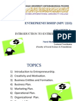 Introduction to Entrepreneurship (MPU 2232