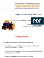 MPU 2232 Chapter 3-Business Entities and Formation