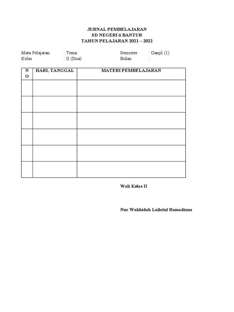 Jurnal Pembelajaran | PDF