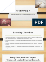 Leadership Behavior Research Perspectives