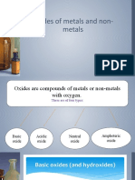 Oxides of Metals and Non-Metals