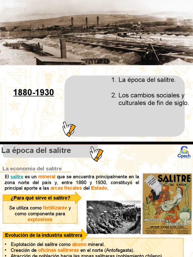 El Salitre en Chile PDF Chile Fertilizante