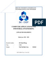 Computer Applications For Industrial Engineering