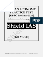 Shield IAS - Indian Economy Practice Test