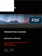 Premiertrak 300 & R300 Operations Manual 1.3 (En)
