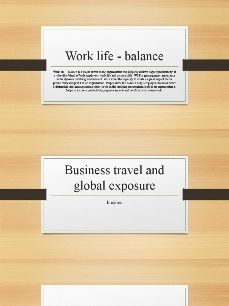 Work Life - Balance | PDF