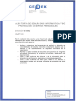 Auditoria de Seguridad Informatica y de Proteccion de Datos Personales