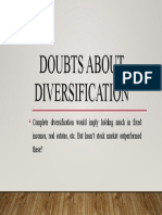 Doubts About Diversification