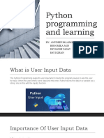 Python programming user input and loops