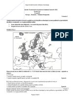 E D Simulare Constanta BAC2022 GEOGRAFIE Subiect