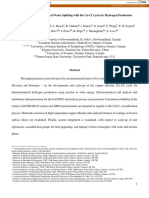 Progress in Thermochemical Water Splitting With The Cu-Cl Cycle For Hydrogen Production