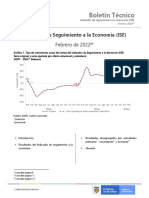 Indicador de Seguimiento A La Economía (ISE)