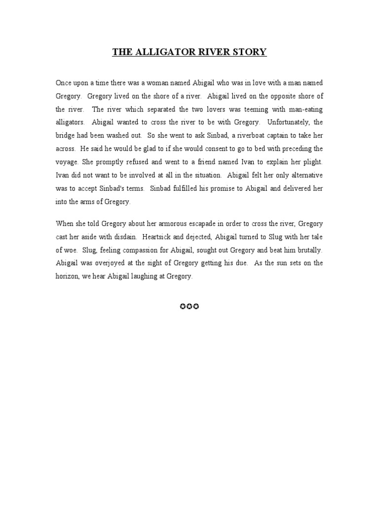 The Alligator River Story PDF