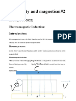 Electricity and Magnetism#2: L#01: (11-04-2022) Electromagnetic Induction