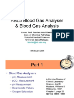 ABL5 Blood Gas Analyser & Analysis
