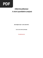 Kātantravyākara A: A Short Quantitative Analysis: (Devanāgarī Script Latin script-IAST)