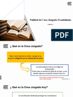 Procesal Civil I - Unidad I - Semana 03 - Nulidad de Cosa Juzgada Fraudulenta