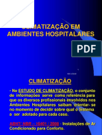 Climatização em ambientes hospitalares: tipos de equipamentos e controle de parâmetros