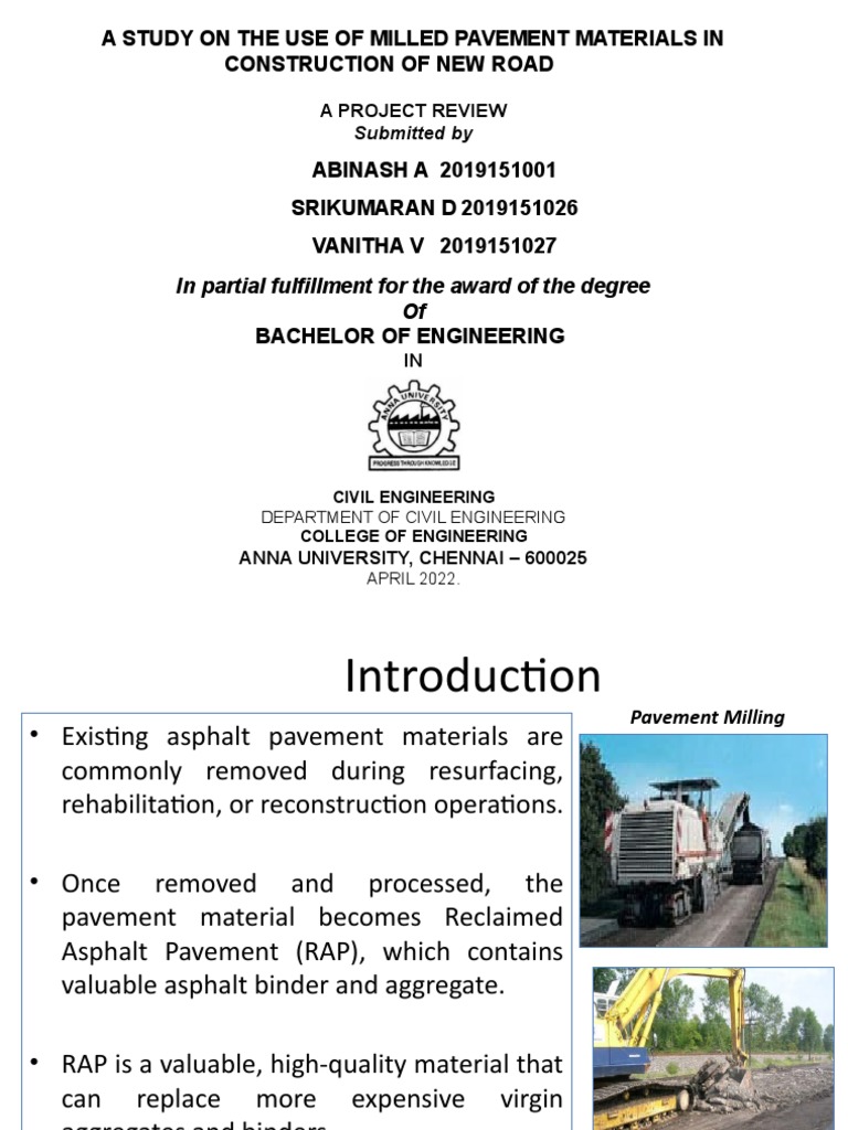 Recycling Pavement.1 | PDF | Road Surface | Asphalt